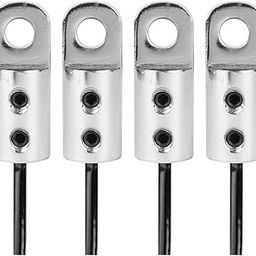 SIGNATRON Solid and Heavy Gym Wire Lock Set with Bolts and L Key (Heavy Gym Wire Lock (4pcs))-11