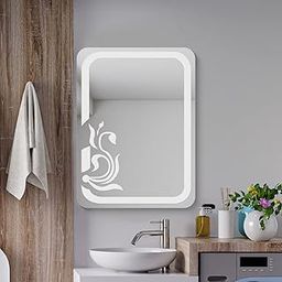 Flair Glass Autumn - Frosted Mirror with Rounded Edges Wall Mirror for Bathroom, Wall Mount Mirror, Washbasin Mirror, Looking Mirror Glass, Mirror for Bedroom, Unframed Mirror (6 mm Thick, 18x24 inch)-28
