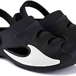 Extra Soft Men's Classic Casual Sandals/Clogs Adjustable Back Strap | Lightweight & Comfortable | Stylish & Non-Slip | Waterproof & Everyday Mules for Men & Boys - UK 10 Black-picture-3