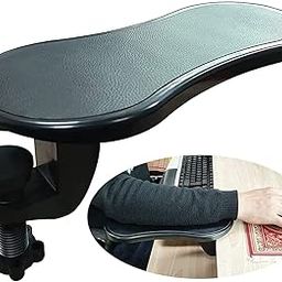 FreshDcart Arm Wrist Rest Support Arm Rest Desk PC, Laptop, Desk Extender Table Pad Support Health Care Hand Support Adjustable Home Office Easy and Comfortable Use (Black Pack of 1)-14