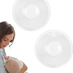 2 Pcs Reusable Nipple Covers for Breastfeeding Mothers All-In-One Portable Breast Pad with A Storage Box Storage Capacity is 15ml And The Hole Size is 3.5cm Thickness of 3cm-image-99