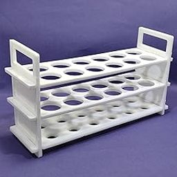 Test Tube Stand 3 Tier 12 holes 25MM Moulded in Polypropylene (pack of 1)-32