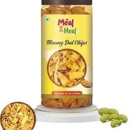 Meal2Heal Moong Dal Chips Crispy & Protein-Rich Snack Baked & Healthy Chips (150 g)-image-86