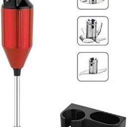 CSI INTERNATIONAL 200 Watt Multifunctional Easy to Operate Electric 2 Speed Hand Mixer Blender with 3 Stainless Steel Multipurpose Blade (Platinum Red)-image-24