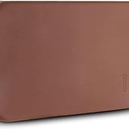 INOVERA (LABEL) Makeup Brush Holder Pouch Case for Travel - Silicone Cosmetic Brushes Kit - Travelling Make up Organizer Bag (Dark Brown)-image-24