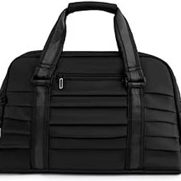 17L Water Resistant Travel Duffel Bag for Men & Women | Convertible Travel & Sports Backpack with Shoe Compartment & Easy Front Pocket | Travel Luggage Bags | (Color May Very) (Black)-image-35