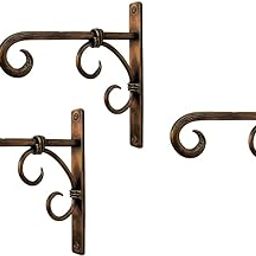 Craft Mshopr Metal Plant Hanger Wall Hanging Plant Hook for Bird Feeders Planters Lanterns Wind Chimes Hanging Baskets Ornaments Lights Indoor Outdoor Balcony (Deluxe-Pack-3)-image-39