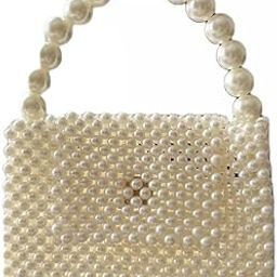 PR HAND WORKS Luxury White Pearl Purses Hand Carry Wedding Bag, Gift for mom Bag, Christmas Gift, Christmas-image-20