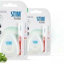 Stim Floss Refreshing Mint Flavour, Cleans widest gaps between teeth for Unisex Adults (Pack of 2)-0
