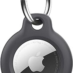 Tobfit Air Tag Holder, Airtag Keychain Holder, Anti-Scratch, Twist Lock Design, Air tag Case with Metal Key Chain Ring - AirTag Accessory for Kids, Keys, Pets, Luggage, & More, Black-image-10