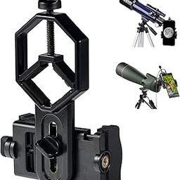 Universal Cell Phone Adapter Mount, 360°Rotatable Cell Phone Mount for Scope Work with Binoculars, Spotting Scope, Microscope and Astronomical Telescope, for iPhone, Samsung, Moto, OnePlus Etc-23