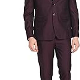 Men's Polyester Double Breasted Business Suit Pants Set-6