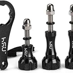 HSU Aluminum Thumbscrew Set + Wrench Kit Suitable for Gopro Hero 13, 12, 11, 10, 9,Insta360 Ace Pro DJI Action 3/4 AKASO Campark and Other Action Cameras (3Pcs)-21