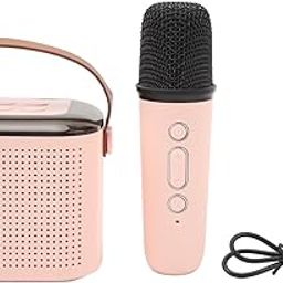 Dilwe Mini Karaoke Machine, Set Portable Wireless Microphone Speaker Karaoke Machine for Kids-picture-16