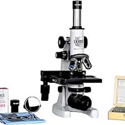 ESAW MM-02 Student Compound Microscope MAG: 100x to 1500x with 25 Prepared Glass Slides-26