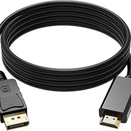Technotech DP to HDMI 1.8-Meters Gold Plated DisplayPort to HDTV HDMI Cable Converter Adapter-image-7