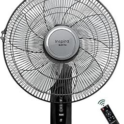 KUHL Inspira W1 400mm Power Saving BLDC Wall Fan with Remote | 28 W | Touch Screen Control Panel with Digital Display | Tilt Mechanism & Swivel Function | Wall Mount | High Air Flow & Low Noise|Black-21