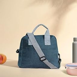 The Earth Store Melange Blue Insulated Lunch Bag for Office, Men, Women | Lunch Box Bags | Travel Tiffin Bag | Polyester-image-26