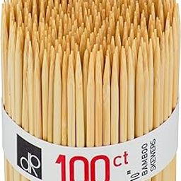 DecorRack Natural Bamboo Skewer Sticks, Natural Wood Barbecue Kabob Skewers, Best for Grill, BBQ, Kebab, Marshmallow Roasting or Fruit Sticks, 10 inch (Pack of 100)-image-40