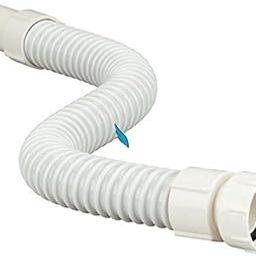 SELLZY Waste Pipe White Flexible PVC CP Hose Pipe for Bathroom Wash Basin Kitchen Sink Heavy Duty 1 1/4" Drain Hose/Outlet Tube Connector (1 Piece)-25