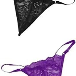 Women's Net Bikini (Panty (P2)-Black-Purple-_L)-image-51