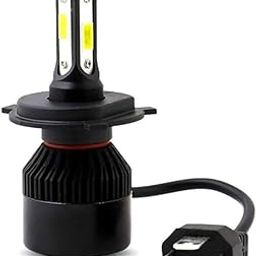 CADEAU 4-Side H4 LED Headlight 40W, 12V White Bulb with Heat Dissipation Fan – Universal, Durable & High Brightness Bike Headlamp, Efficient Lighting, Pack of 1-32