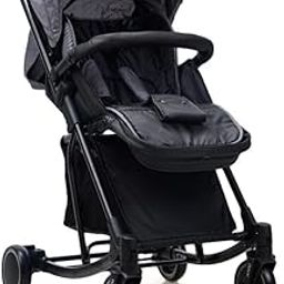 HAPPY BEAR - Baby Stroller, Pram for 0 to 3 Years, New-Born Toddler,Kid, Boys and Girls,Easy Foldable 360° Swivel Wheel with Rocker Type,Large Storage Basket (Grey).-14