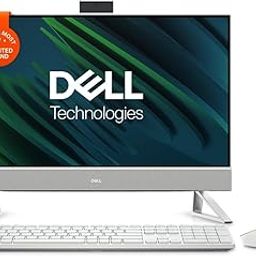 Dell 24" All-in-One PC (5420),13th Gen Windows 11 Home,Intel I5-1335U, 8GB DDR4,512GB SSD,23.8" FHD AG Narrow Border,NVIDIA Mx550 2 GB GDDR6,Pro Wireless Keyboard+Mouse, Pearl White with Fabric Cover-25
