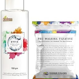 Prewashing Fixative Powder + DyFix Combo, 150g Each, Dye Activator and Colour Fixer for Kadam Tie Dye Colors (No T-Shirt, Prewashing Fixative+ DyFix Combo)-image-19