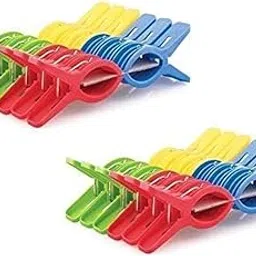 Rockfield Plastic Heavy Quality Cloth Hanging Clips Set of 24 Pieces (2 Dozen)(24 Pcs)-picture-17