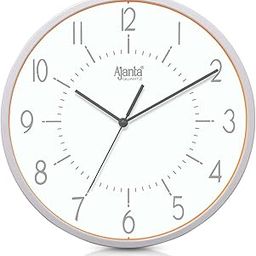 Ajanta Quartz Real Silent Sweep Movement Designer Clock Analog Wall Clock(Plastic, 118Wx118Lx118H Inches, White)-image-40
