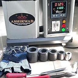 Ashirwad Gold and Silver Melting Furence(Machine) 1 kg 1500w,230v,1200c Temperature Capacityand Crucible - 5 and Accessories.(Pack of 1)-image-0