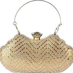 Apple Gold Box Clutch with Handle & Chain-image-16