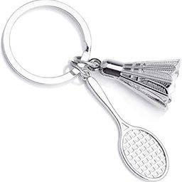 MIK Badminton Stainless Steel Keychain Metal For Gifting With Key Ring Anti-Rust (Pack Of 1)-34