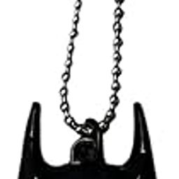 Black Superman Pendant for Men - Warner Bros Super Hero Hollywood Style Chain for Boys-image-8