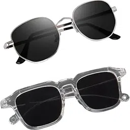 elligator UV Protected Aviator Sunglasses for Men and Women | Stylish Full-Rim Cover Eyewear for Driving, Cycling, Sports | Lightweight Flexible Optical Frame for All-Day Comfort & Selfies (Black)-picture-12
