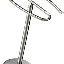 ARTISOUL® Hand Towel Holder Stand Space Saving Bathroom Organizer for Kitchen Bathroom Silver | Home Improvement | Plumbing & Fixtures | Towel Racks-image-58