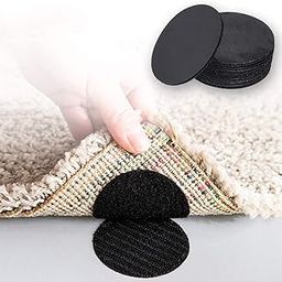 Prostuff.in Plastic 10Pcs Reusable Rug Grippers Sofa Cushion Fasteners, Washable Rug Pads Carpet Stickers, Fixed Rug Pads Non-Slip For Wooden And Hard Floors, Floor Mats, Tile Floors, Carpets (Round)-28