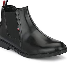 Men's Vegan Leather Formal Ankle Chelsea Boots-image-46