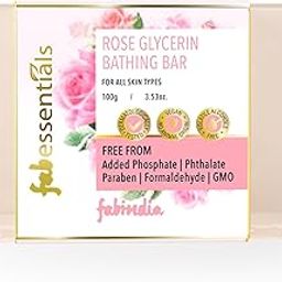 Fabessentials Wild Rose Glycerin Bathing Bar 100g| Moisturizing & Cleansing Soap for Clear, Smooth Skin | Natural & Dermatologist Approved | For All Skin Types-17