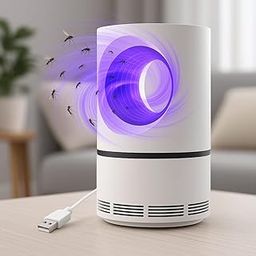 USB Electric Mosquito Killer Lamp | UV LED Insect Trap with Suction Fan | Silent & Safe Bug Zapper for Home, Bedroom, Office | Non-Toxic, Eco-Friendly Mosquito Catcher-picture-18