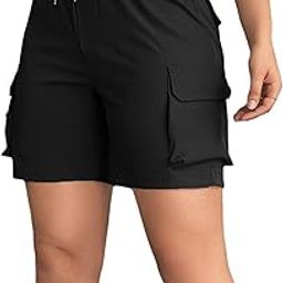 Women's Cargo Shorts with Pockets | Stylish & Comfortable Drawstring Shorts for Casual, Travel & Outdoor Wear-image-6