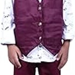Buy Boys Brown+White Colour Party Wear-image-62