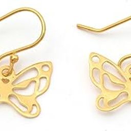 925 Sterling Silver Butterfly 18K Gold Plated Dailywear Hoop Earrings for Women/Valentine Gift-image-23