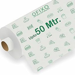 OFIXO Food Wrapping Paper Roll - Premium Non-Stick Butter Wrapping Paper. Food Wrapping Paper, Re-heatable Non Stick Paper, Parchment Paper (50 Meter)-picture-11