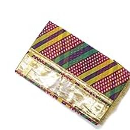 Traditional Festive Pooja Mata Chundari Prayer Shawls Soft Material Uparna Gift and Award for Events, Functions -(Multicolor - Priented)-image-88