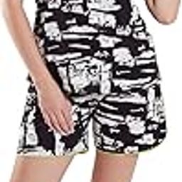 Women's Printed Nightsuit Top and Shorts Set-image-23