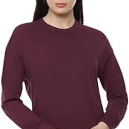 Mac Arthur Women's Solid Cotton Fleece Sweatshirt Regular Fit for Women & Girls Women's Classic Cotton Pullover Sweatshirt – Soft & Comfortable Casual Top Size (S-XXL)-image-32