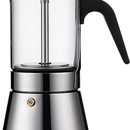 Saiyam Expresso Maker, Moka Pot, Stovetop Coffee Makers, Stainless Steel Coffee Maker, Suitable for Induction Hob 4 cup-picture-30