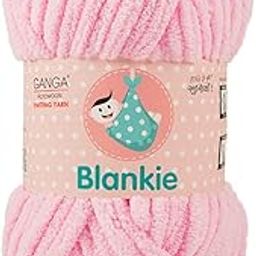 Ganga Acrowools Polyester Blankie Is A Super Soft Chenille Yarn. Oekotex Class 1 Certified. Safe For Babies. Pack Of 2 Balls - 100Gm Each. Shade No 11, Baby Pink-image-42